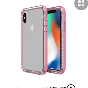 New PINK iPhone X LifeProof case